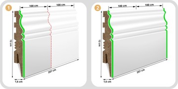 12 БЕЛАЯ ДЕКОРАТИВНАЯ НАПОЛЬНАЯ ПЛАНКА МДФ