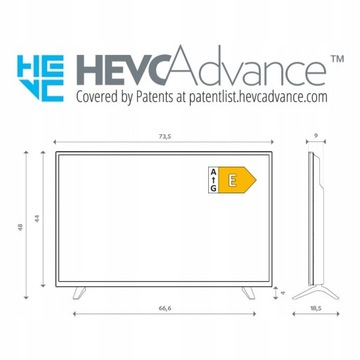 LED-ТВ 32-ДЮЙМОВЫЙ СМАРТ-ТВ ANDROID dvb-t2 HDR10 HEVEC WIFI Bluetooth