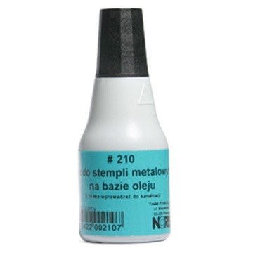 Tusz do stempli Noris Metal 25ml, Czarny