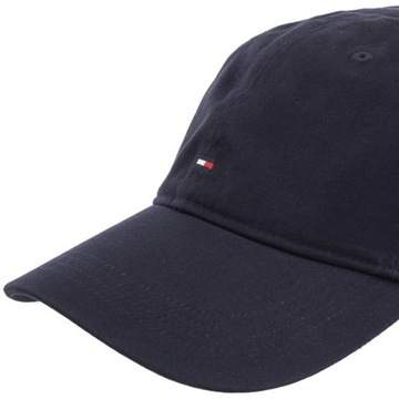 Czapka z daszkiem Tommy Hilfiger Flag Soft 6 Panel Cap Granatowa