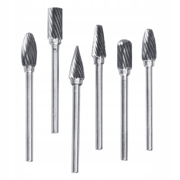 FREZY PILNIKI OBROTOWE DO METALU TRZPIEŃ 6mm