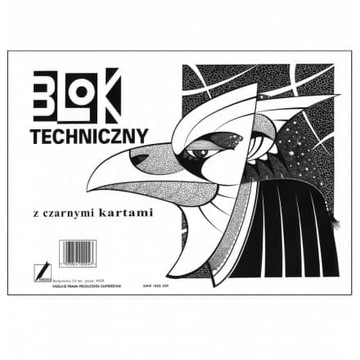 BLOK TECHNICZNY A4 CZARNY 10K