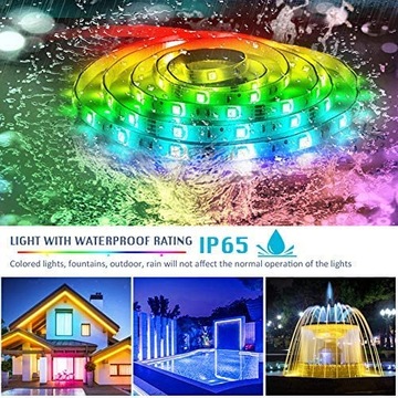ЦВЕТНАЯ ВОДОНЕПРОНИЦАЕМАЯ СВЕТОДИОДНАЯ ЛЕНТА 20М RGB 1200LED