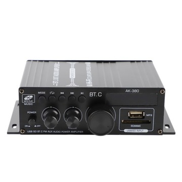 СТЕРЕО АВТОМОБИЛЬНЫЙ УСИЛИТЕЛЬ BLUETOOTH AK380 ПУЛЬТ ДИСТАНЦИОННОГО УПРАВЛЕНИЯ