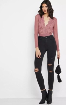 D3F311*MISSGUIDED JEANSY Z DZIURAMI L 40 L01