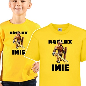 KOSZULKA dla DZIECI ROBLOX Twoje IMIĘ Wzory 134 cm