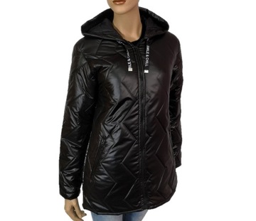 LEKKA KURTKA PIKOWANA WIOSENNA KAPTUR 4XL 56 58