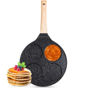 PATELNIA DO PANCAKES NALESNIKÓW PLACKÓW JAJEK 22 CM GAZ INDUKCJA KAMILLE