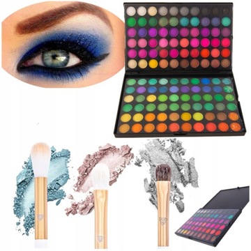 ПАЛИТРА ТЕНЕЙ ДЛЯ МАКИЯЖА, ПРОФЕССИОНАЛЬНЫЕ КИСТИ