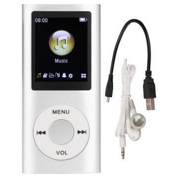 1,8 CALA LCD ODTWARZACZ MP3 MEDIA/MUZYKA/AUDIO ULTRA SLIM Z AKCESORIAMI