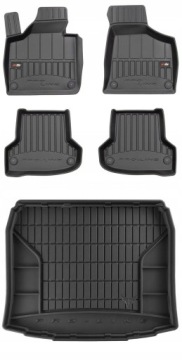 Set 3D Koberce a rohož do kufru Audi A3 8P Hatchback 2003-2013