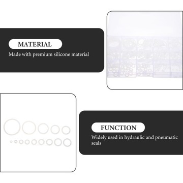 СИЛИКОНОВЫЕ КОЛЬЦА УПЛОТНИТЕЛЬНЫЕ ШАЙБЫ РЕЗИНОВАЯ АССОРТИМЕНТАЦИЯ