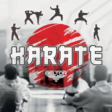 BELTOR NAKLEJKA NA ZESZYT KARATE WLEPKA 8x8 cm