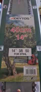НАПРАВЛЯЮЩАЯ + 2 ЦЕПНЫЕ БЕНЗИНОВЫЕ ПИЛЫ 14 ДЮЙМОВ 3/8 ОТКРЫТ.