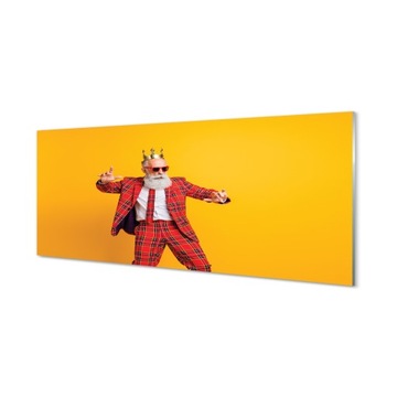 Akrylowy obraz Mężczyzna garnitur w kratę 125x50