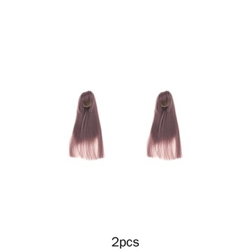 2 sztuka 1/4 włosów lalki Długie DIY Kasztan 16