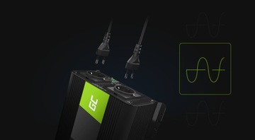 Автомобильный инвертор PRO Green Cell 12В 1000Вт 2000Вт Sinus USB