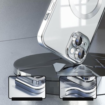 ЧЕХОЛ ДЛЯ IPHONE 13, ПРОЗРАЧНАЯ ЗАЩИТА КАМЕРЫ ДЛЯ MAGSAFE | СЕРЕБРО