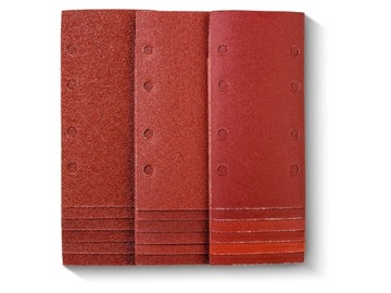 Papier ścierny do szlifierki oscylacyjnej 185x93 mm 18 szt PARKSIDE na rzep