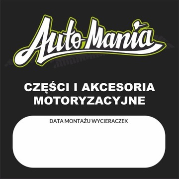 NAKLEJKA SERWISOWA WYMIANY WYCIERACZEK SAMOPRZYLEPNA