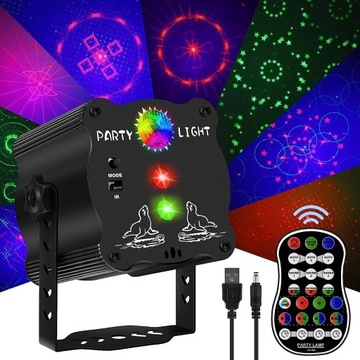 ДИСКО-ПРОЕКТОР ДИСКО-ШАР ЛАЗЕР + RGB LED
