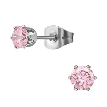 KOLCZYKI dla dzieci STAL CHIR prezent DZIEWCZYNKI