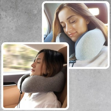 ТУРИСТИЧЕСКАЯ ПОДУШКА ДЛЯ ПУТЕШЕСТВИЯ С ПАМЯТЬЮ НА ШЕЮ КРЕСТ + ЗАГЛУШКИ + РЕМЕНЬ