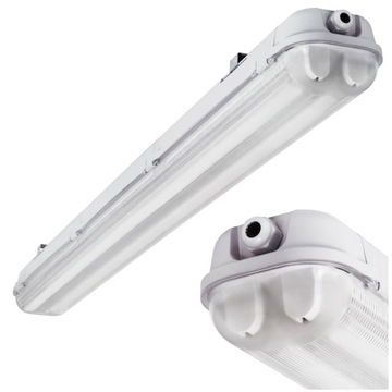 Oprawa PYŁOSZCZELNA hermetyczna pod tuby MAH PLUS-236/4LED/PC IP65 G13 T8