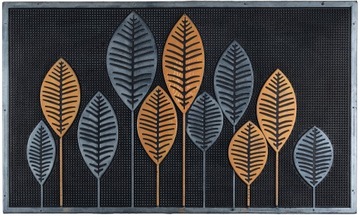 Wycieraczka Wejściowa Gumowa Pod Drzwi Zewnętrzna Liście Mata 45x75cm