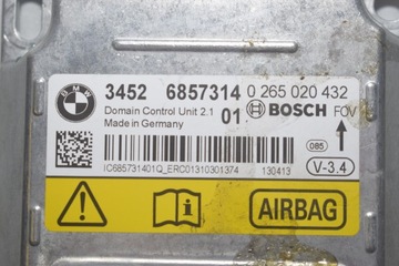 6857314 MODUL AIRBAG BMW 6 GRANÁT COUPE F06 640 D 230KW 2013