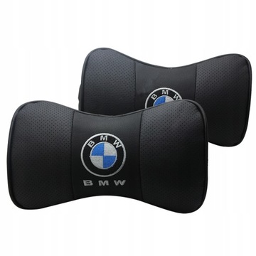 2PCS SKÓRZANY ZAGŁÓWEK SAMOCHODOWYU DO BMW ZAGŁÓWKI SAMOCHODOWE KOMFORT