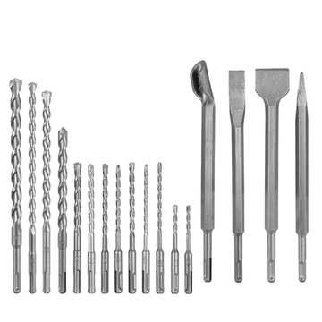 НАБОР СВЕРЛ И ДОЛОТО СВЕРЛА ДОЛОТА ДЛЯ БЕТОННОЙ КЛАДКИ SDS+ PLUS СВЕРЛЕНИЕ ДЛЯ РУБКИ