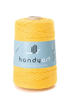 Sznurek do makramy bawełniany clas yellow 5mm 100m