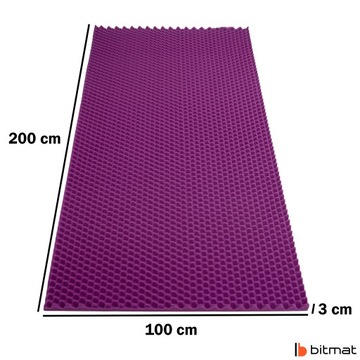 Фиолетовая акустическая волновая панель поглощает избыточный шум 3 см без клея