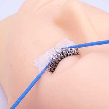 MICROBRUSH безворсовые аппликаторы для наращивания ресниц, 100 шт., белые