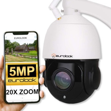 Kamera IP WIFI Zewnętrzna Obrotowa 20X ZOOM 5Mpx