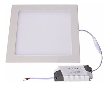 Oprawa LED 6W płaska ciepła biała 360lm