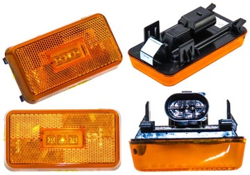 LAMPA LED OBRYSOWA BOCZNA ŻÓŁTA SCANIA LEWA PRAWA