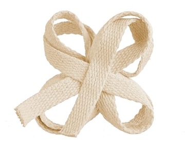 KNOT PŁASKI BAWEŁNIANY DO LAMP NAFTOWYCH POCHODNI 12MM 100CM 1M