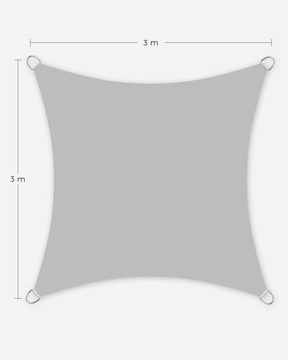 WODODPORNY ŻAGIEL PRZECIWSŁONECZNY DO OGRODU TARAS BALKON ANTY UV Z LINKĄ