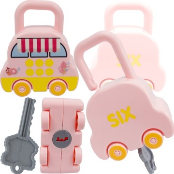 KŁÓDKI W KSZTAŁCIE SAMOCHODÓW ZABAWKA MONTESSORI