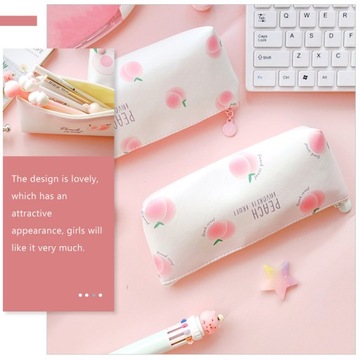 2 шт. креативный холщовый пенал на молнии для женщин
