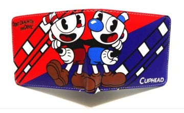 PORTFEL SZKOLNY CUPHEAD, 5 PRZEGRÓDEK + NA DROBNE