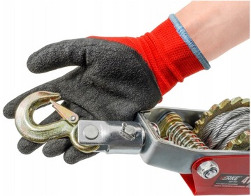 ЛЕБЕДКА РУЧНАЯ ТРОСОВАЯ 4Т 4000кг 2 КРЮКА