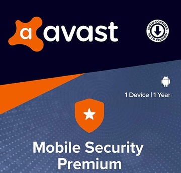 Avast Mobile Security Premium для Android, 1 год