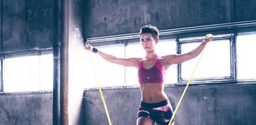 Niemiecka Taśma do ćwiczeń THERABAND żółta 1,5 m