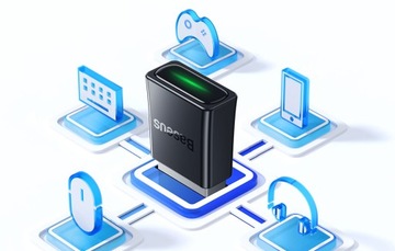 МИНИ-АДАПТЕР BASEUS USB-ПРИЕМНИК-ПЕРЕДАТЧИК BLUETOOTH 5.3 ПОДДЕРЖКА 5 УСТРОЙСТВ