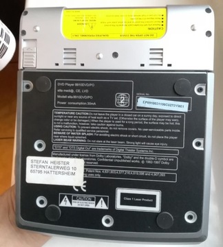 Миниатюрный портативный DVD-плеер ELTA 8910DVD/PO