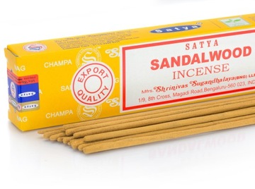 NAG CHAMPA kadzidełka PYŁKOWE SATYA15g Sandałowiec