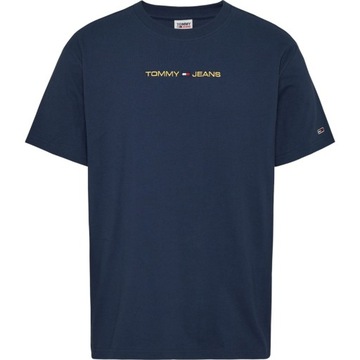 TOMMY HILFIGER KOSZULKA MĘSKA T-SHIRT GRANAT r.L